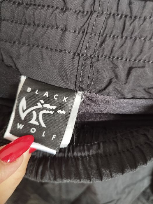 R.M Black Wolf czarne spodenki szorty męskie pampers