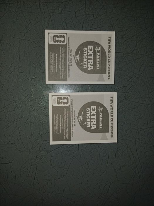 Haaland Bronze + Salah Purple - Panini Extra Stickers