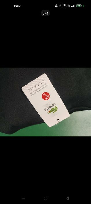 Czarna nowa bluza Lacoste L