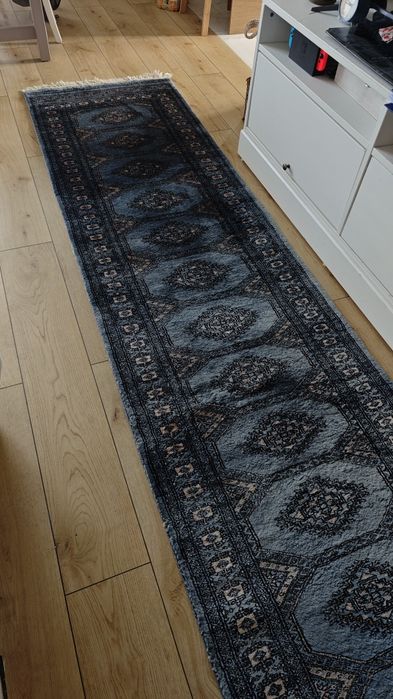 Wełniany dywan Buchara, chodnik turecki 80x327cm