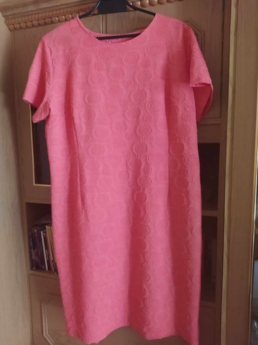 Koralowa sukienka 2XL/3XL jak nowa