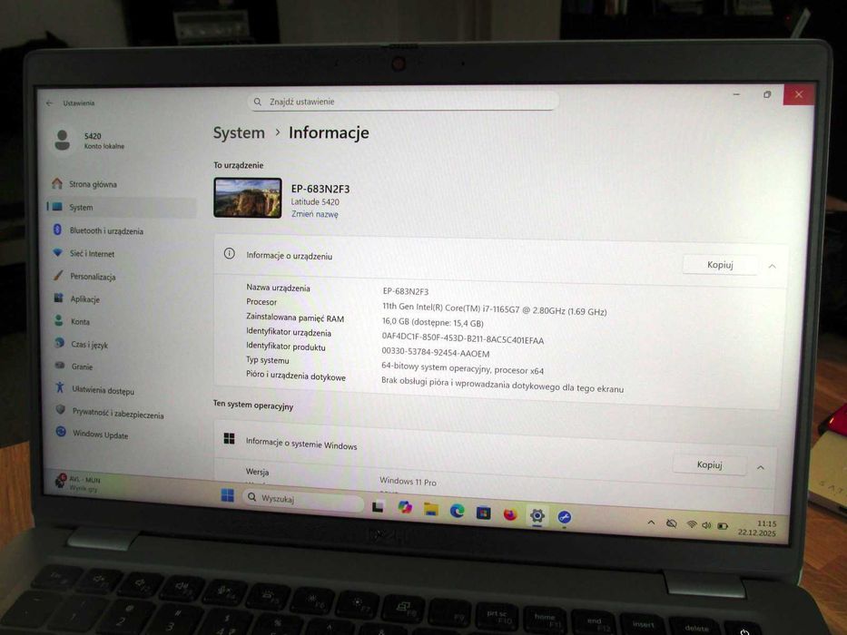 Dell Latitude 5420 14" i7 16GB 512GB SSD laptop notebook (83)