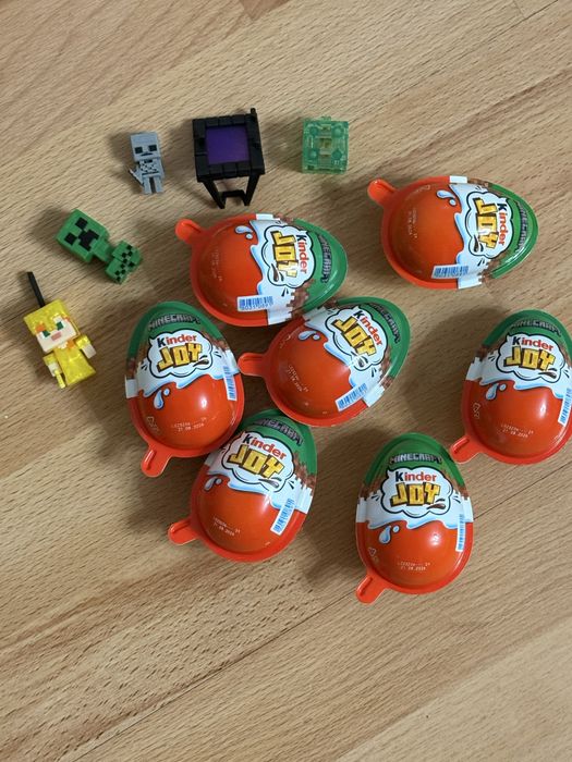 Шоколадні яйця кіндер джой майнкрафт Kinder Joy Minecraft