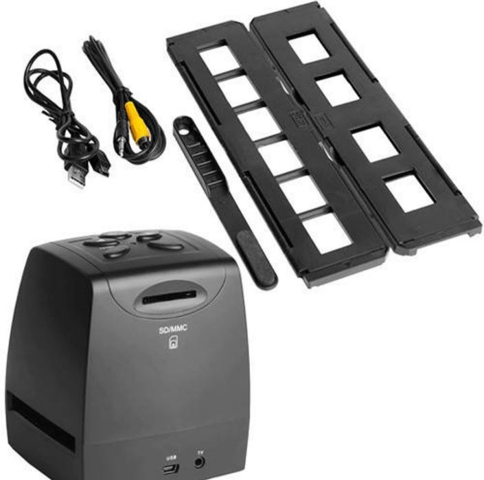 Сканер для фотопленкки и слайдов 35мм 135 негативов Слайд-сканерс c ЖК