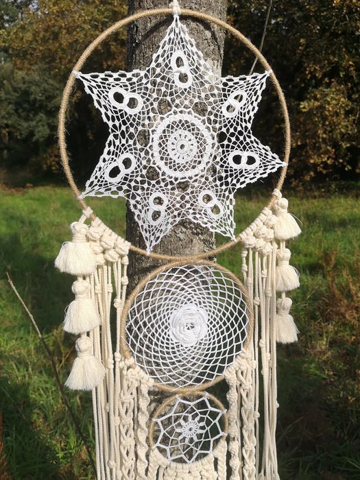 Painel em macramé.