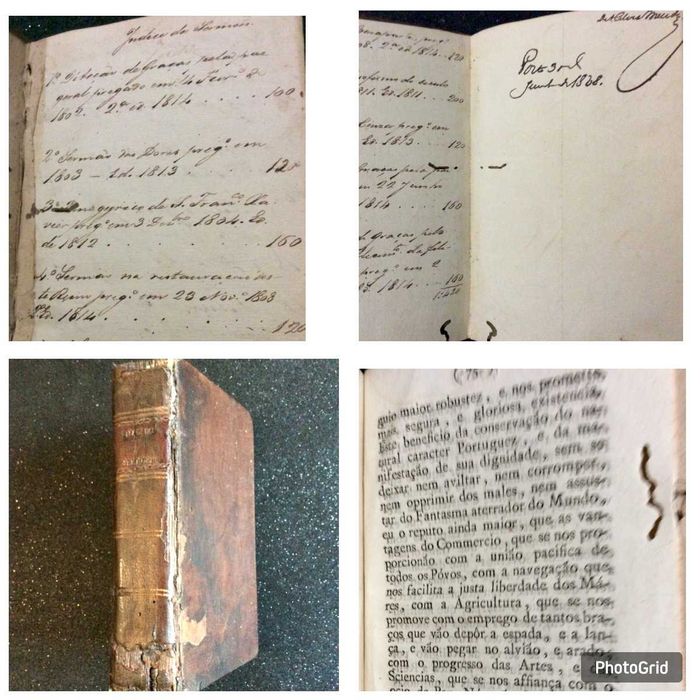 Lote com 10 Sermões raros encadern em 1 volume. José Agost. de Macedo.