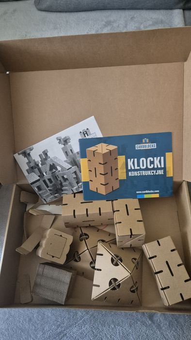 Klocki konstrukcyjne z kartonu ekologiczne