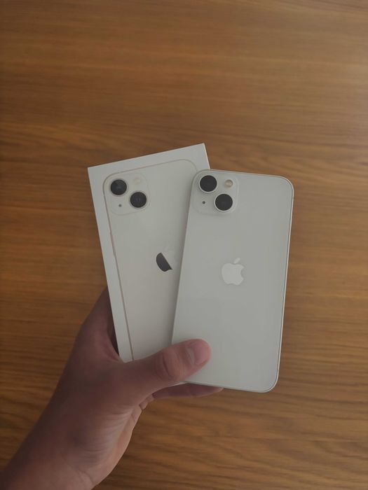 iPhone 13 128GB Starlight Biały / Bateria 85% / Stan jak nowy / Pudełko
