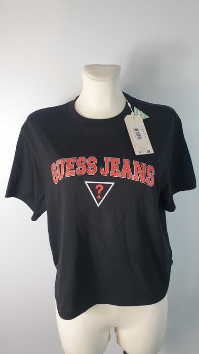 GUESS T-SHIRT damski oversized rozmiar m