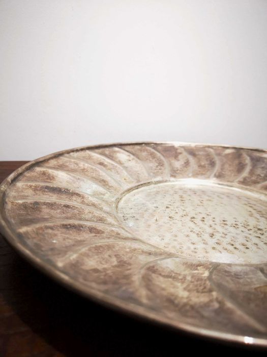 Salva prata 23 gomos século XX | Art Deco