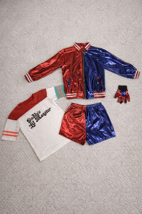 Strój Harley Quinn dla Dziewczynki – Kostium Karnawałowy | Rozmiar 146