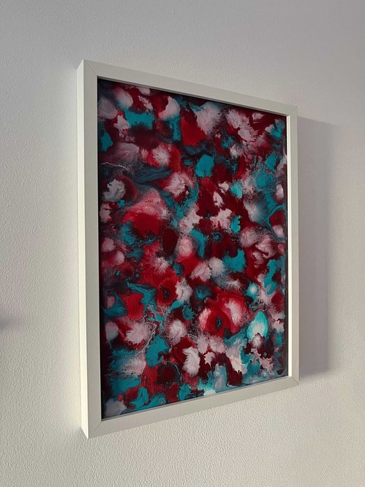 Pintura abstrata em acrílico