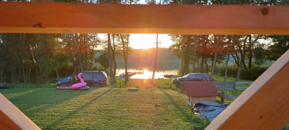 Ferie Walentynki Wakacje domki  całoroczne nad jeziorem  , balia