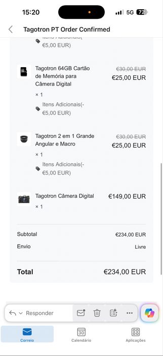 Câmara Digital 5K Ultra HD – Como Nova | Kit Completo