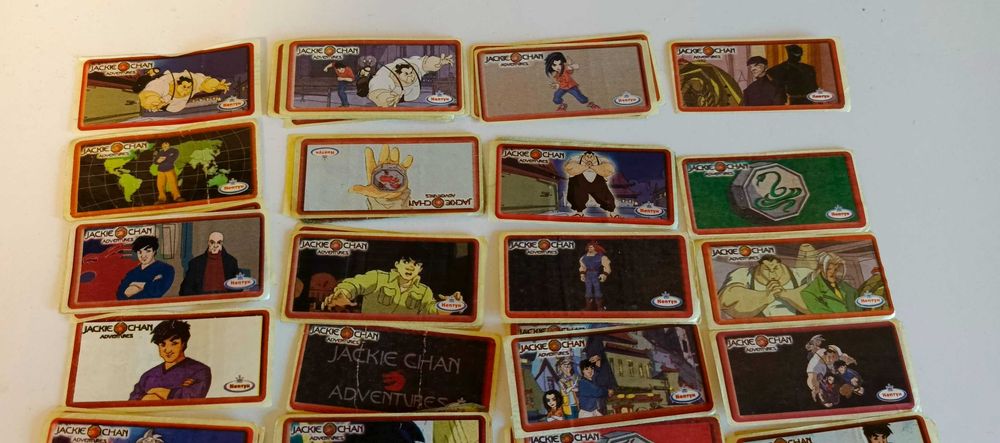 Наклейки Джеки чан нептун jackie chan от жвачек жвачка вкладыши