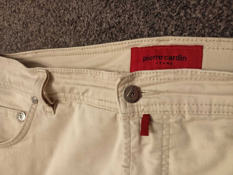 Spodnie Pierre Cardin rozm. W34L30 beżowe/kremowe, idealny stan,męskie