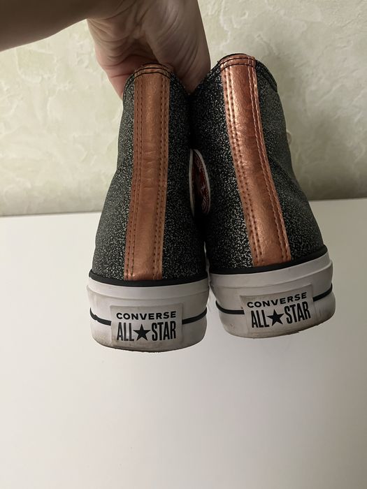 Кеди converse all star на платвормі високі жіночі 41-42 розмір