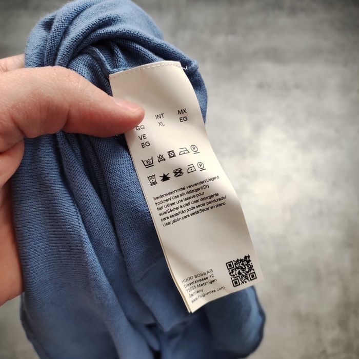 MĘSKI PREMIUM Lekki Sweterek Longsleve Bluzka Hugo Boss Orange Jedwab!