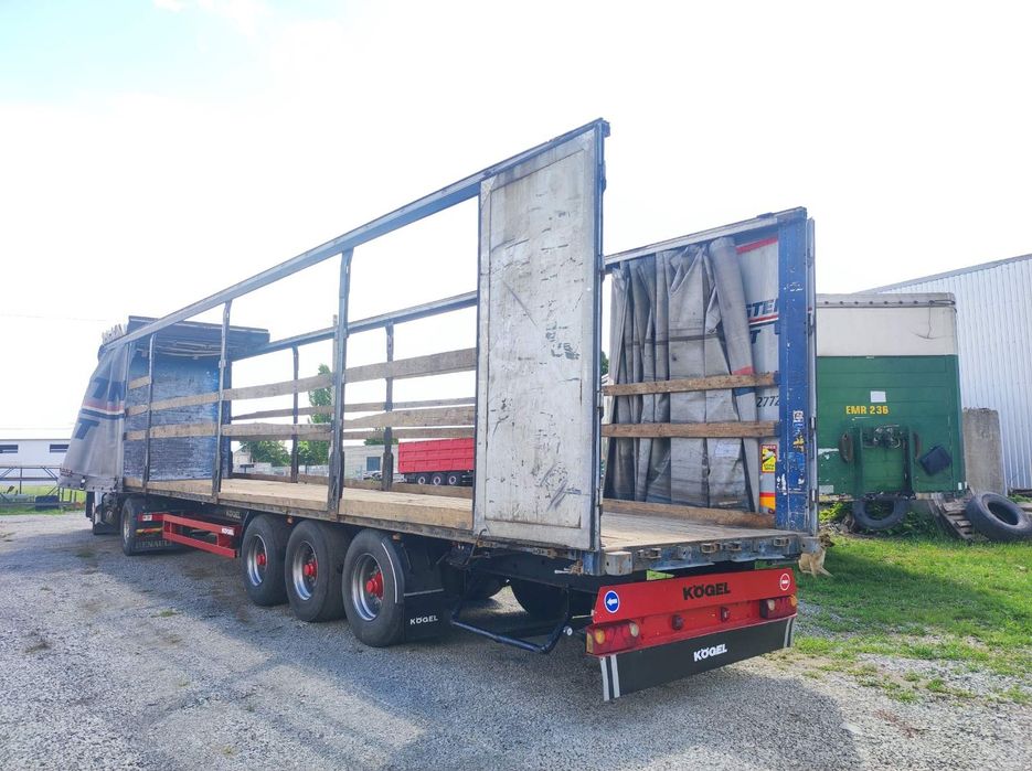 Штора полуприцеп когель площадка соломовоз лісовоз переобладнання