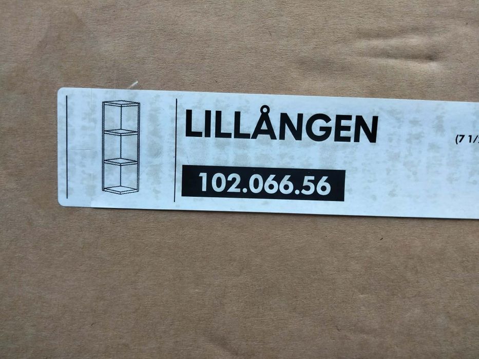 Coluna prateleira Lillângen Ikea Preta