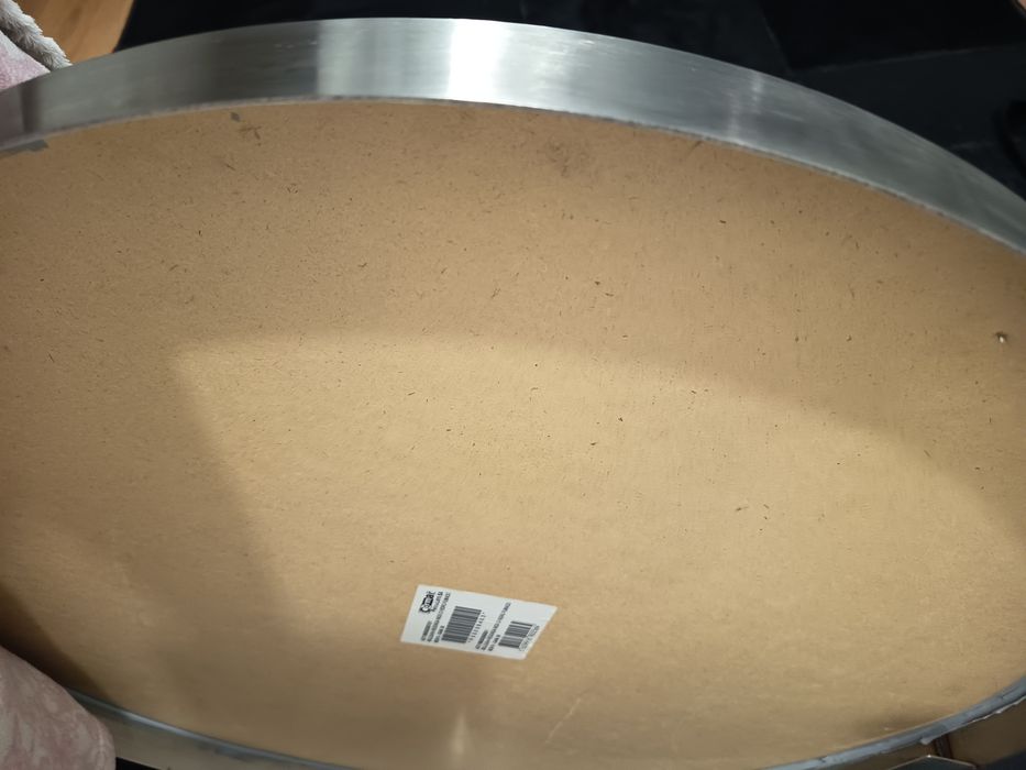 Espelho  Novo moldura  Inox  66cm diâmetro