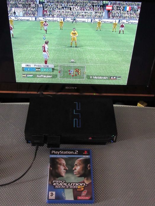 Jogo Playstation 2 PS2 Pro Evolution Soccer 5 PES 5 completo