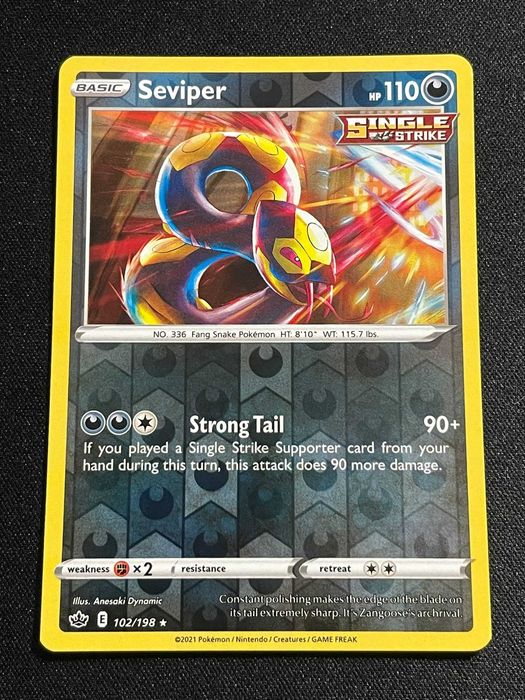 Carta Pokémon Seviper 102/198 Chilling Reign
