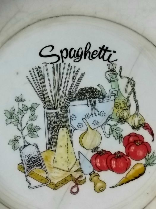 tigela em cerâmica italiana pintada á mão 1975