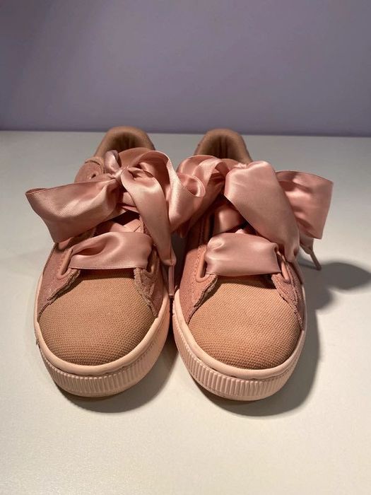 Sneakersy Puma Suede Heart Pebble