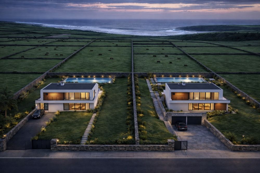 Terreno Urbano 1377m² com Vista Mar – Vila Nova, Ribeira da Areia