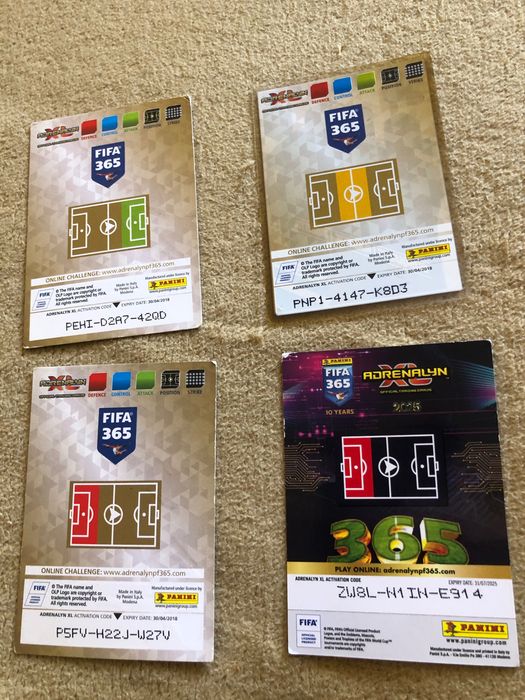 4 Karty piłkarzy FIFA 365