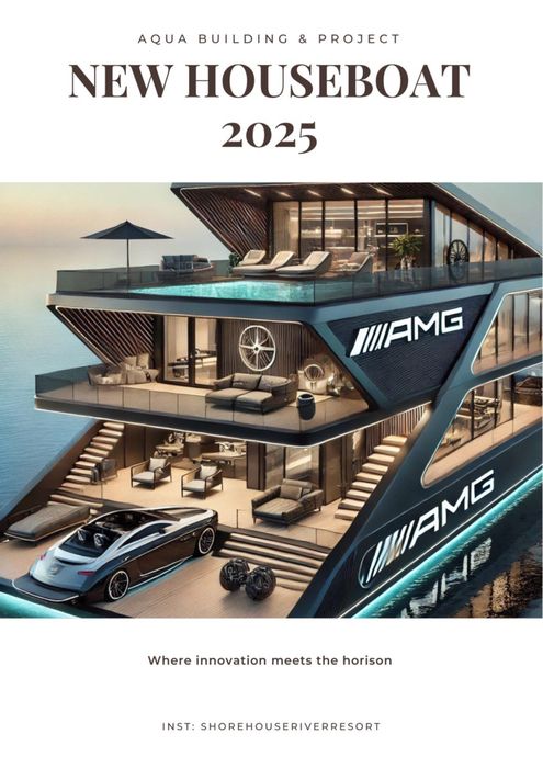 Розкішний будинок на воді та преміум причали