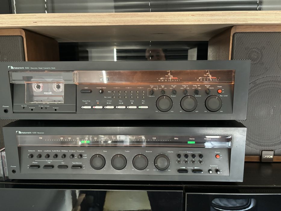 Piekny Komplet Nakamichi 530 i 582 amplituner i magnetofon