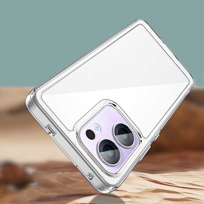 Etui ELEVATE HEXAGON do Oppo Reno 13 F - Clear