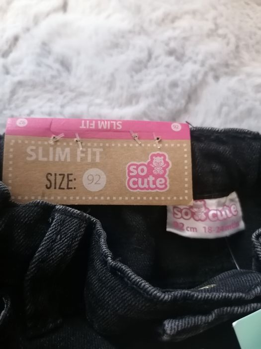 Spodnie jeansowe r. 92