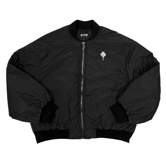 Бомбер на зиму оверсайз с нашивкой / разные варианты / S, M, L