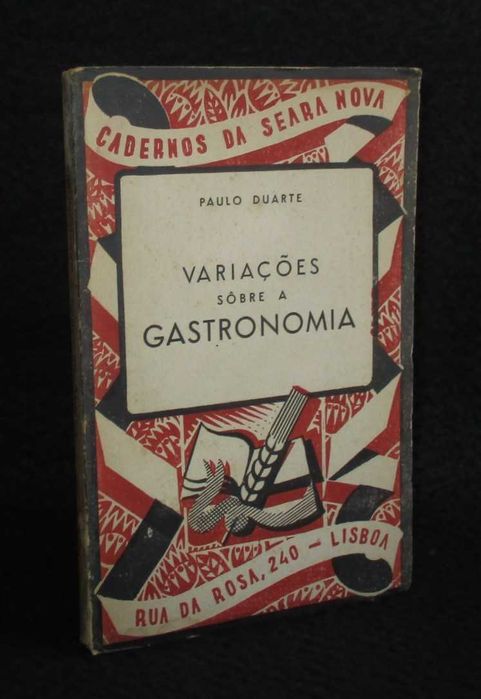 Livro Variações Sobre a Gastronomia Paulo Duarte