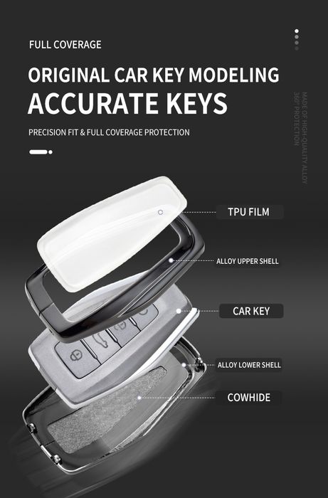 Металевий чохол для ключа Geely