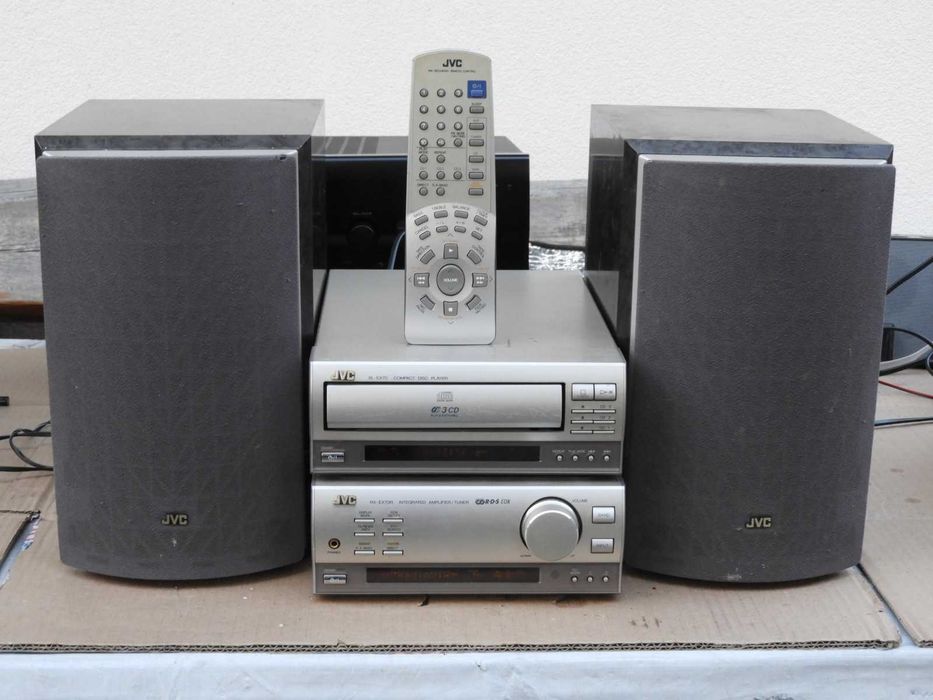 Radio wzmacniacz cd , kolumny i pilot JVC RX - EX70 R ,