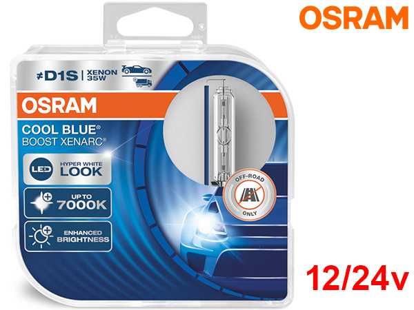 Lâmpadas Xenon 7000k Osram Cool Blue Boost D1s, D2s, D3s, D4s