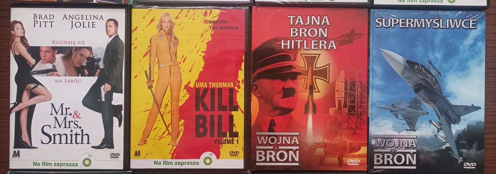 Filmy DVD zestaw