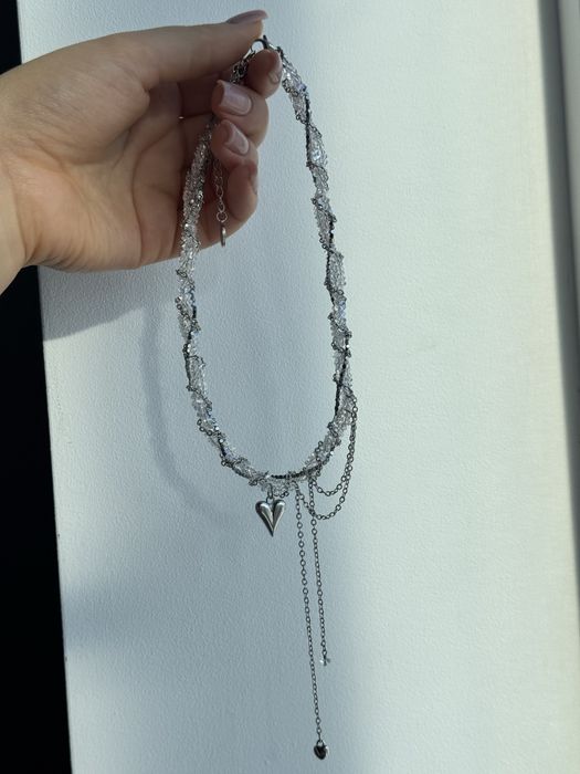 Комплект кольє та сережки в сріблі. Прикраси ручної роботи від lamari