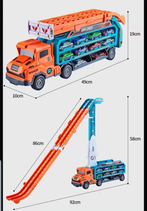Автовоз, трек, запускачка, вантажівка-гараж, машинка трансформер,