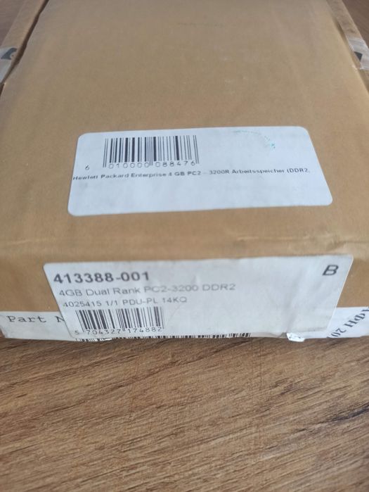 Pamięć RAM 4GB Dual Rank PC2-3200 DDR2 HP