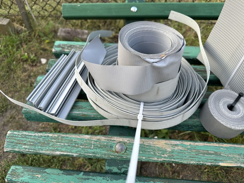 Taśma ogrodzeniowa szara