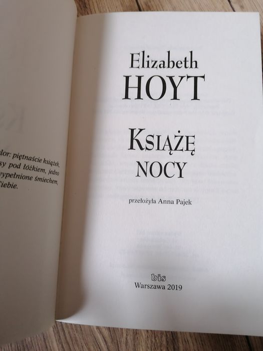 Książę nocy Elizabeth Hoyt