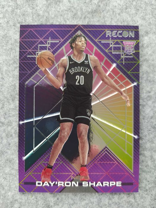 Karta NBA Rookie z serii 2021-22 Recon Day'Ron Sharpe Brooklyn Nets