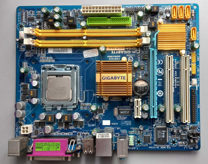Płyta Główna Gigabyte GA-G31M-ES2C LGA775 DDR2 PCI-E + Procesor