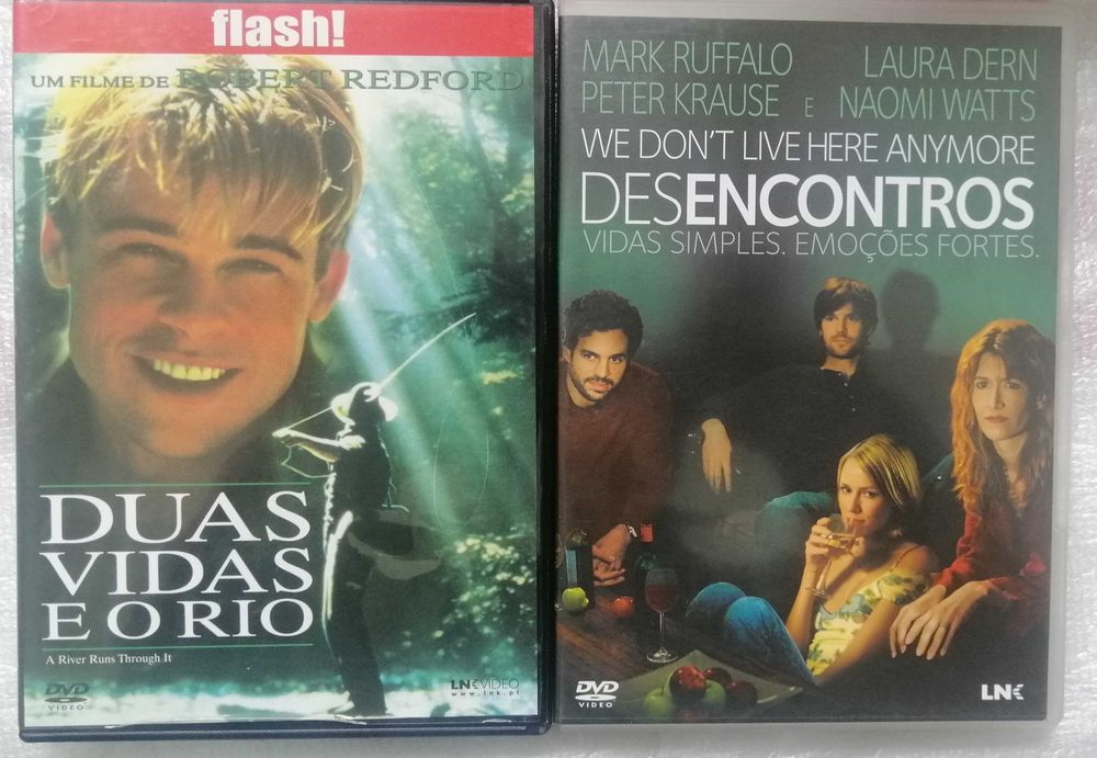 Duas vidas e o rio Robert Redford Brad Pitt Desencontros