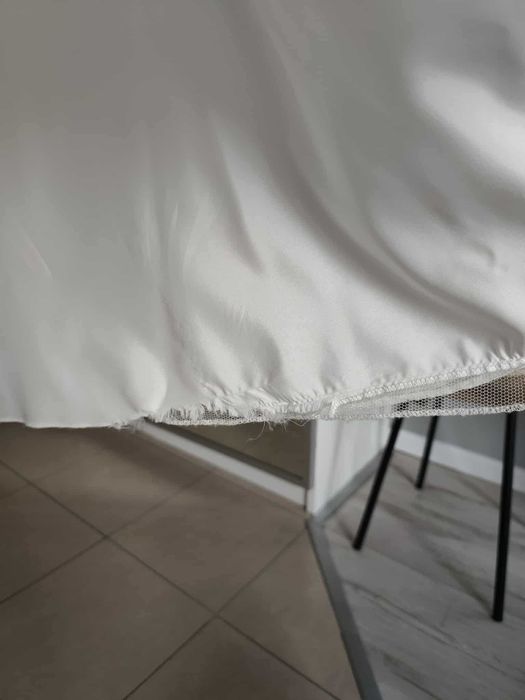 Suknia ślubna boho koronka + muślin